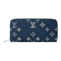 LOUIS VUITTON Zippy Monogram Shadow Calfskin Leather Wallet - Navy Blue - M28777