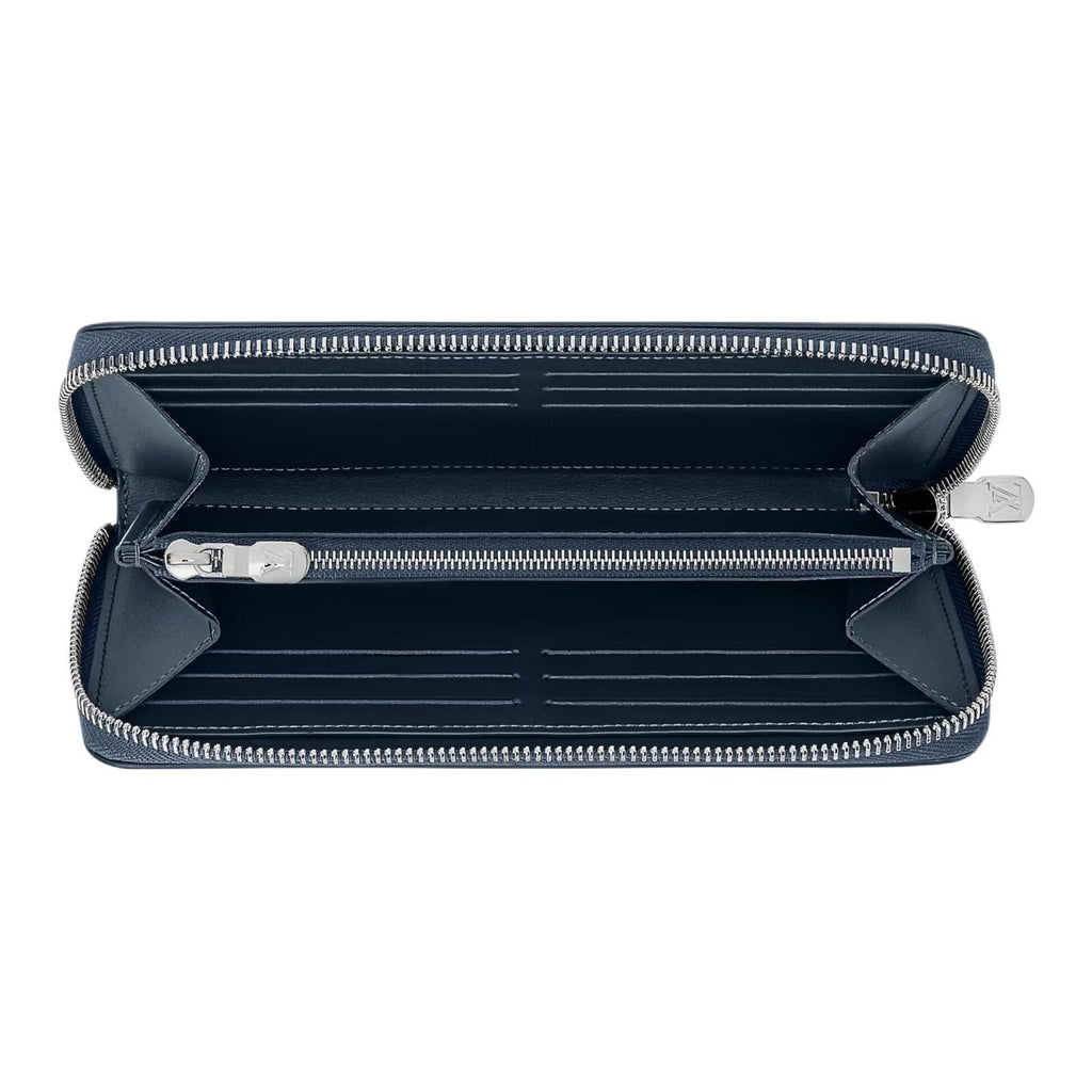 LOUIS VUITTON Zippy Monogram Shadow Calfskin Leather Wallet - Navy Blue - M28777