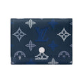 LOUIS VUITTON Victor Monogram Shadow Calfskin Leather Wallet - Navy Blue - M29130