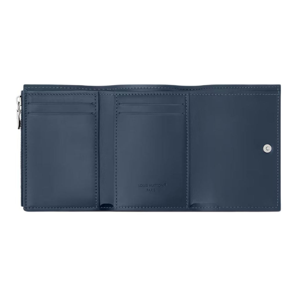 LOUIS VUITTON Victor Monogram Shadow Calfskin Leather Wallet - Navy Blue - M29130