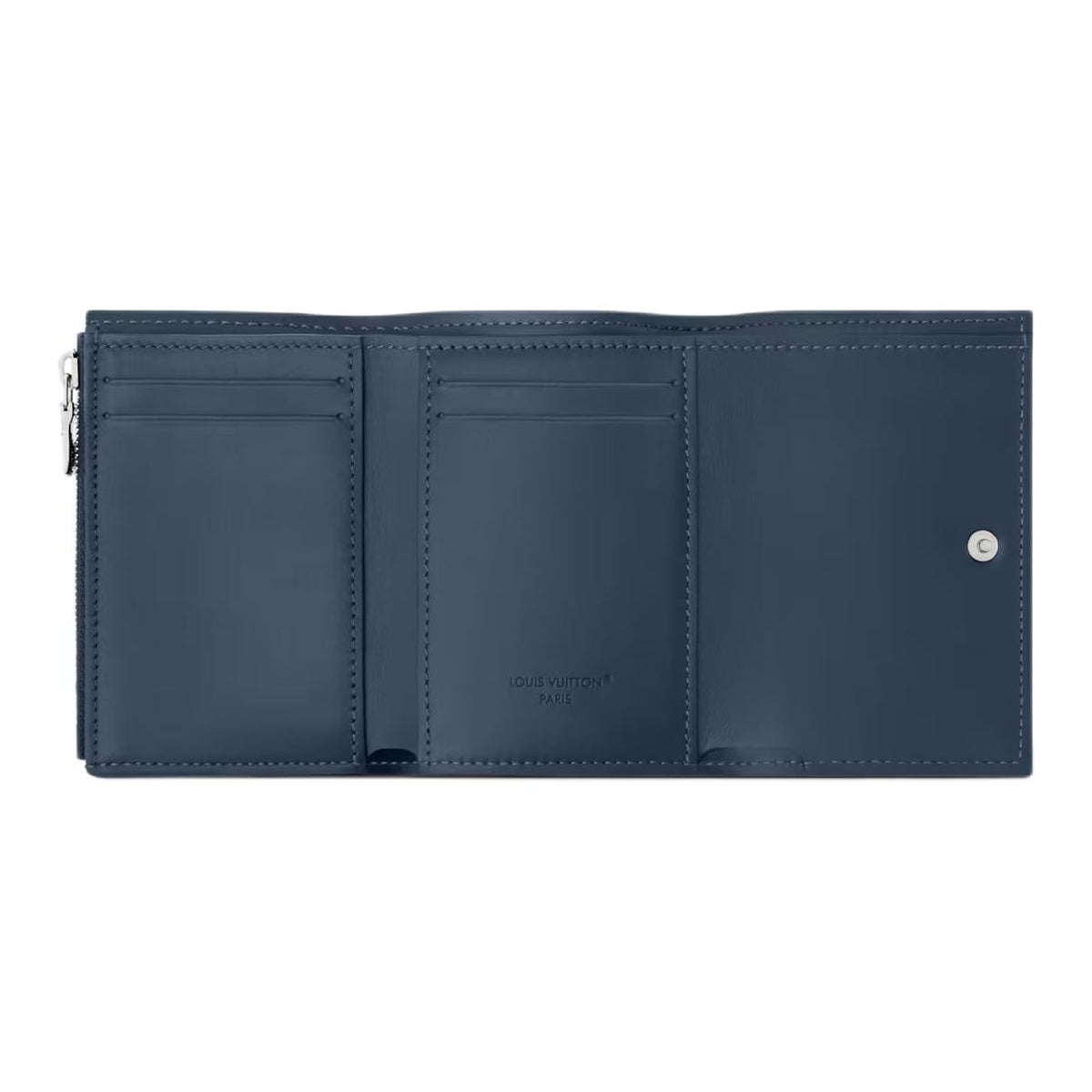 LOUIS VUITTON Victor Monogram Shadow Calfskin Leather Wallet - Navy Blue - M29130