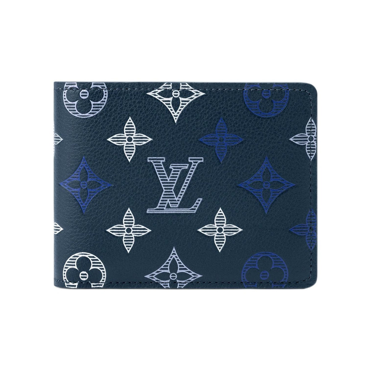LOUIS VUITTON Multiple Monogram Shadow Cowhide Leather Wallet - Dark Blue - M29137