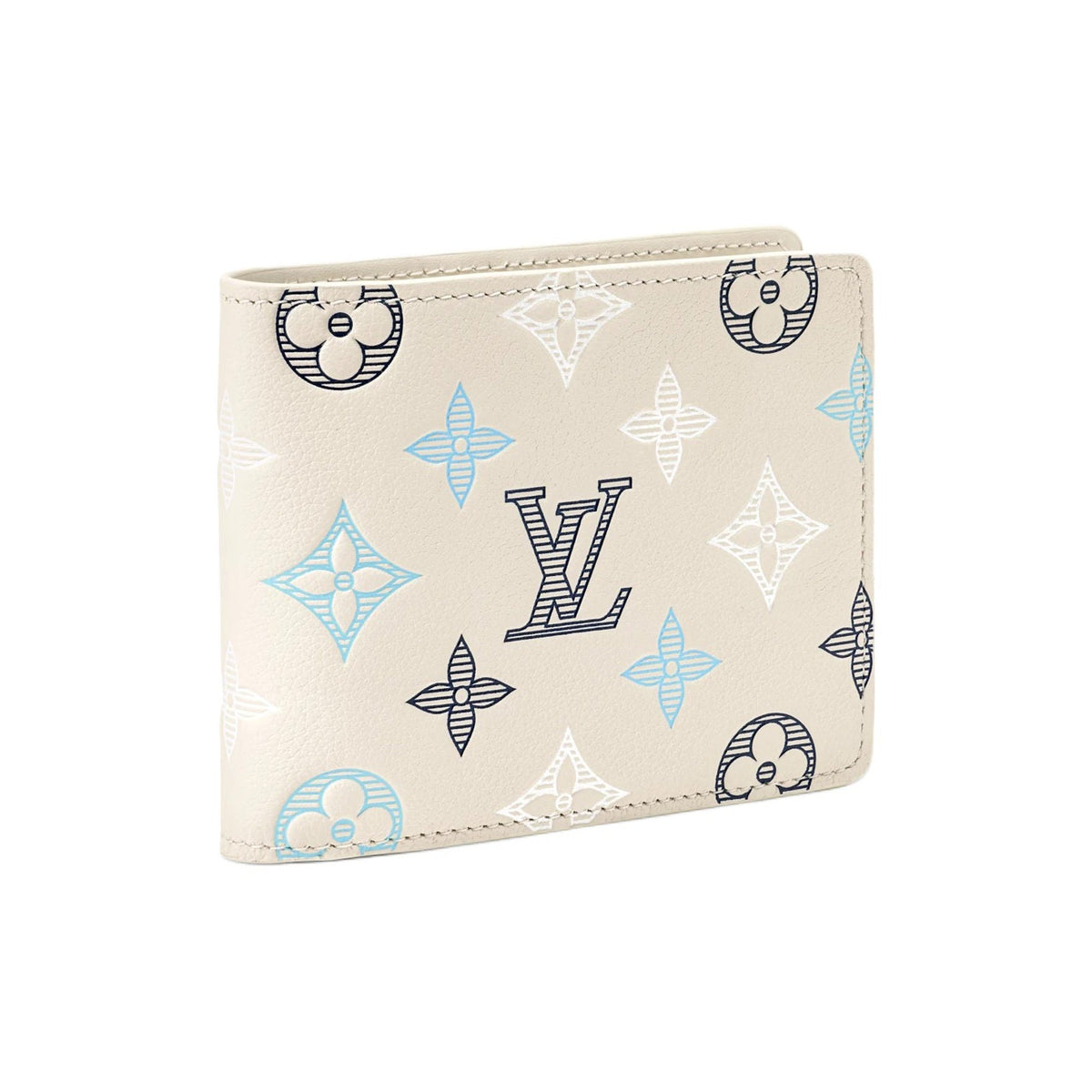 LOUIS VUITTON Multiple Monogram Shadow Cowhide Leather Wallet - White - M29136