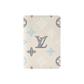LOUIS VUITTON Monogram Shadow Contrast Embossed Cowhide Leather Card Holder - White - M29134