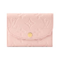 LOUIS VUITTON Rosalie Letter Print Cowhide Leather Snap Wallet - Pink - M26894