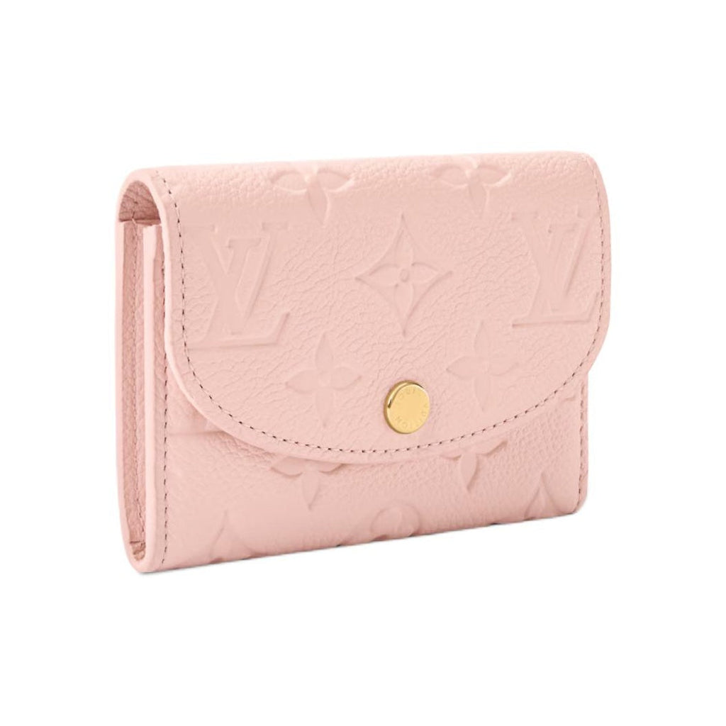 LOUIS VUITTON Rosalie Letter Print Cowhide Leather Snap Wallet - Pink - M26894