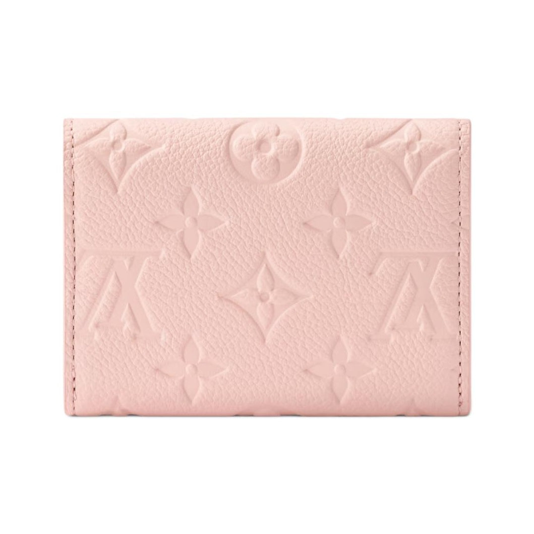 LOUIS VUITTON Rosalie Letter Print Cowhide Leather Snap Wallet - Pink - M26894
