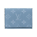 LOUIS VUITTON Classic Print Canvas Snap Card Holder - Blue - M14118