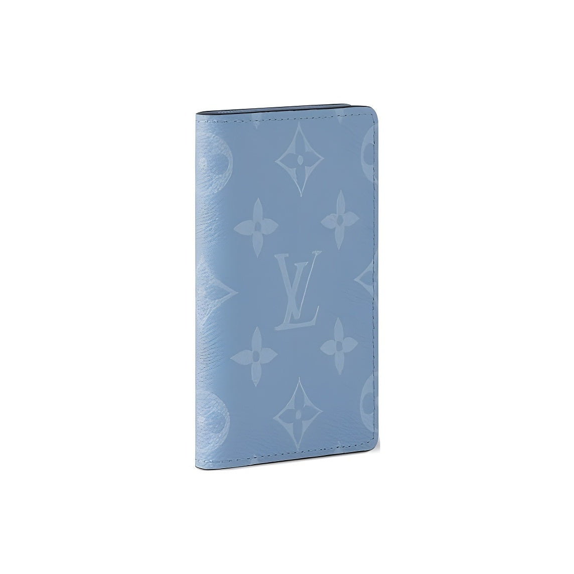 LOUIS VUITTON Pocket Organizer Monogram Coated Canvas and Taiga Cowhide Leather Wallet - Sky Blue - M14112