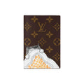 LOUIS VUITTON x Grace Coddington Catogram Monogram Coated Canvas Passport Holder - Brown - M25753