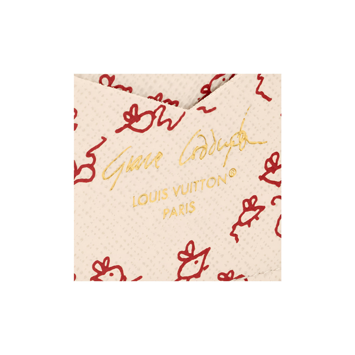 LOUIS VUITTON x Grace Coddington Catogram Monogram Coated Canvas Passport Holder - Brown - M25753