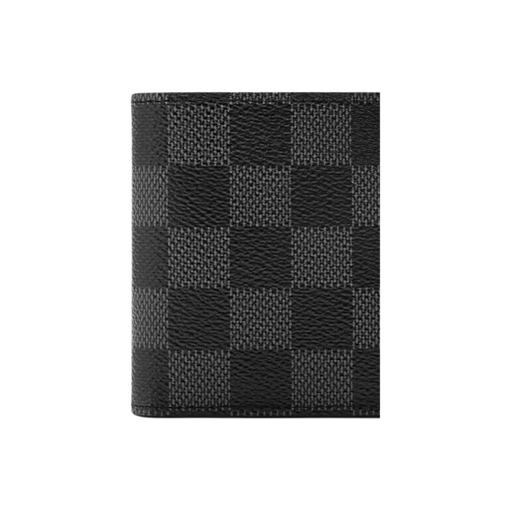 LOUIS VUITTON Slender Damier Graphite Canvas Wallet - Black and Borneo Green - N40839