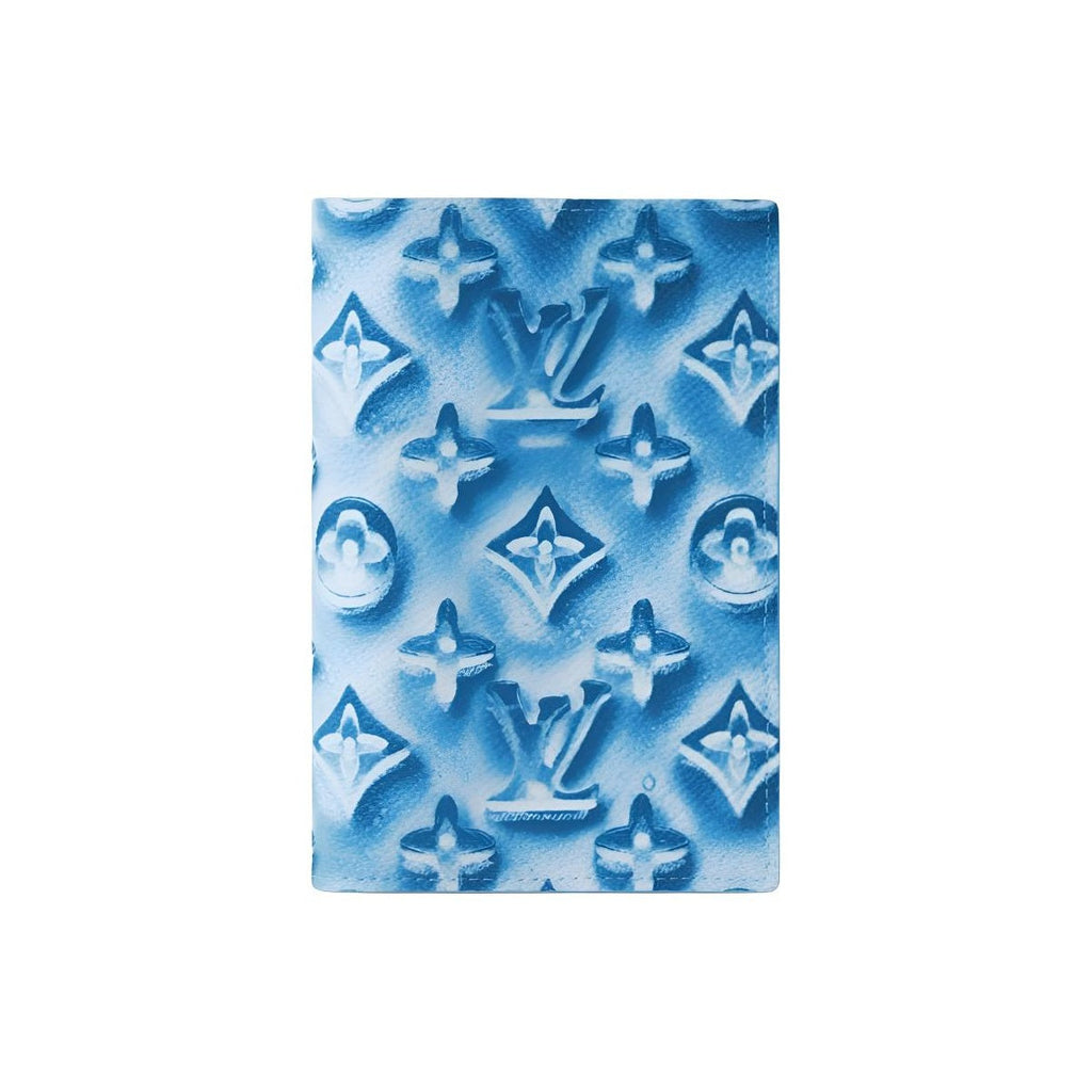 LOUIS VUITTON Ice Cube Monogram Coated Canvas Passport Holder - Frozen Blueberry Blue - M28593