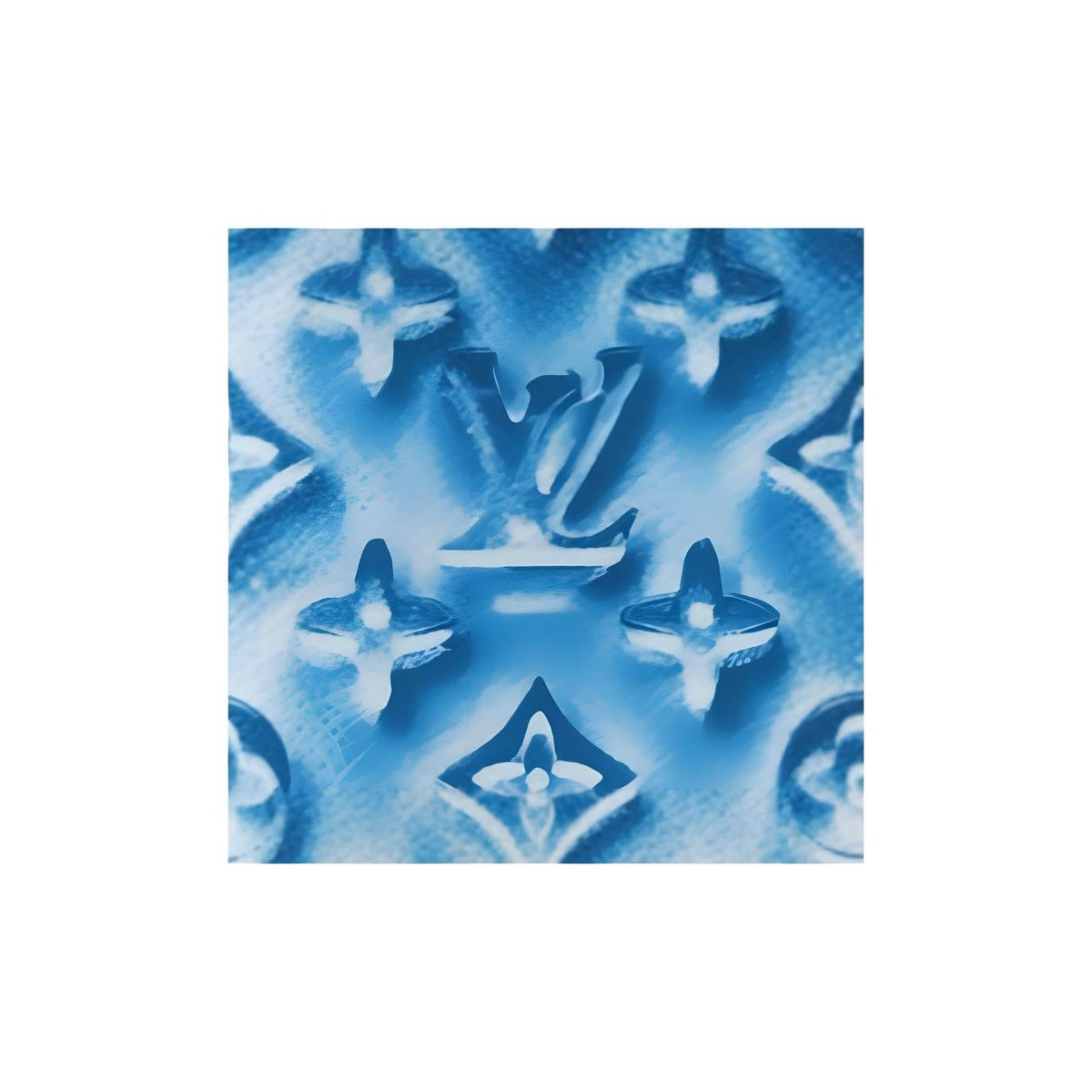 LOUIS VUITTON Ice Cube Monogram Coated Canvas Passport Holder - Frozen Blueberry Blue - M28593