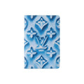 LOUIS VUITTON Pocket Organizer Classic Logo Print Coated Canvas Card Holder - Blueberry Blue - M28622