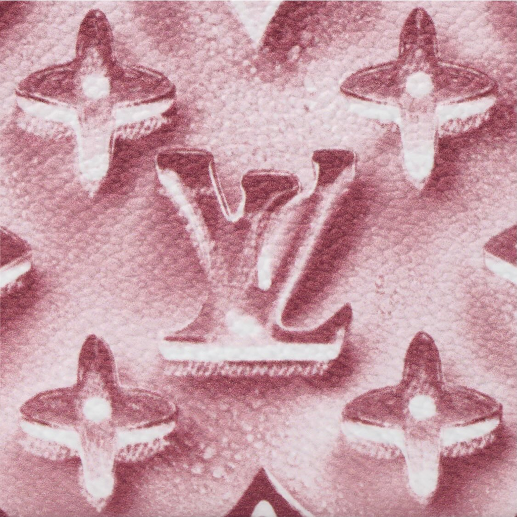 LOUIS VUITTON Extra Small Monogram Coated Canvas Key Pouch - Frozen Marshmallow Pink - M28665